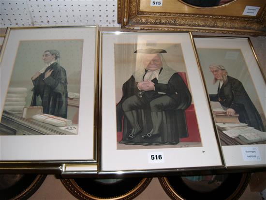 A collection of Spy polychromatic caricature prints (5)